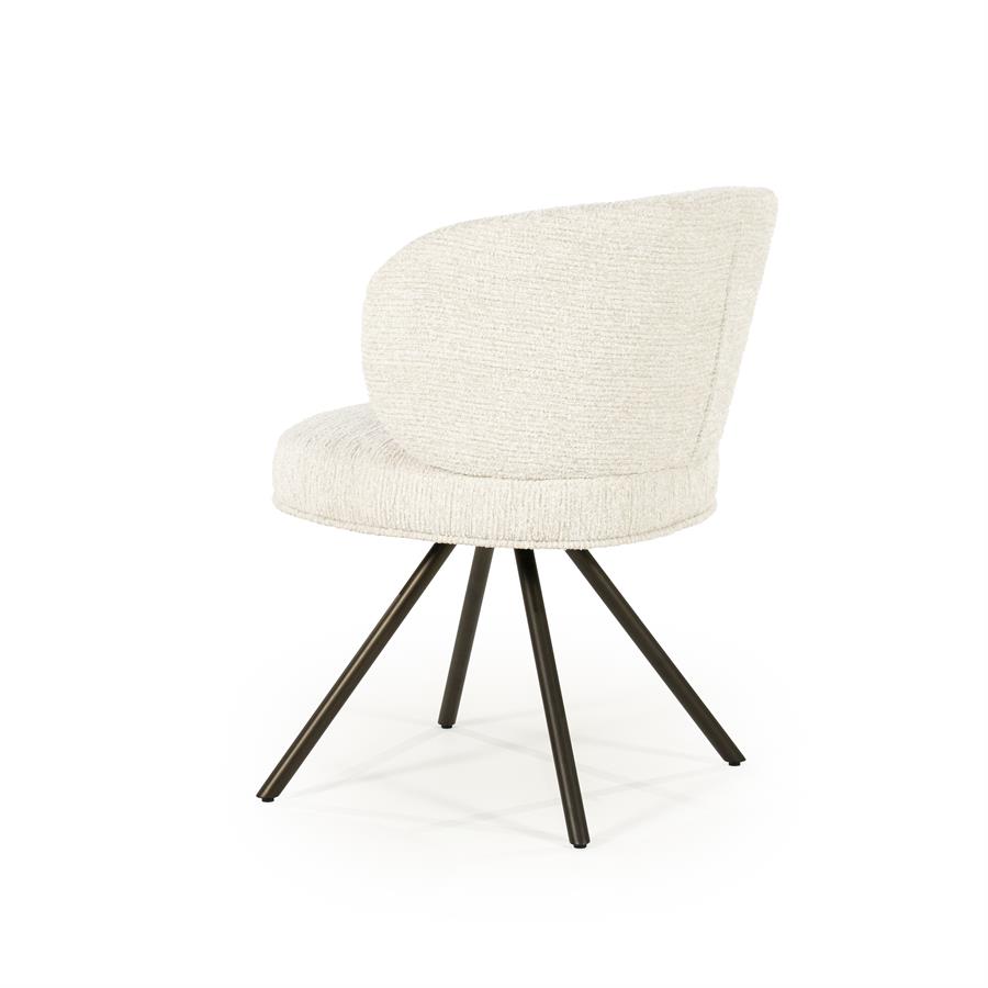 Draaibare Eetkamerstoel Jayson - Beige - Afbeelding 4