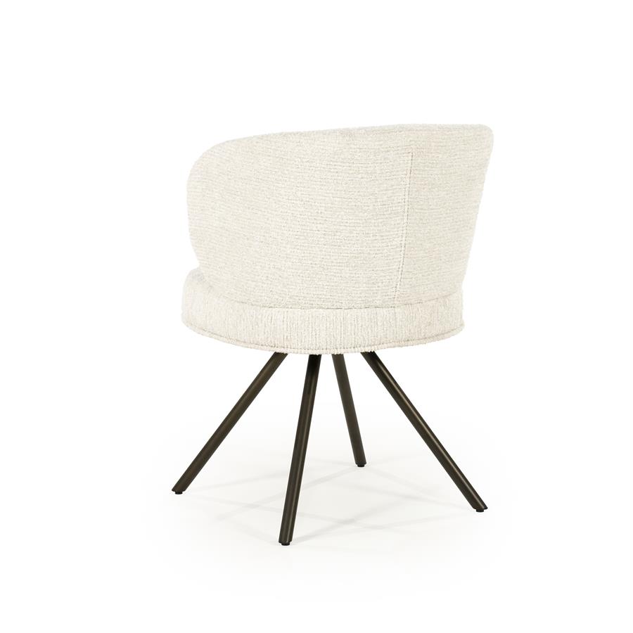 Draaibare Eetkamerstoel Jayson - Beige - Afbeelding 5