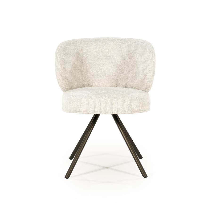Draaibare Eetkamerstoel Jayson - Beige - Afbeelding 7