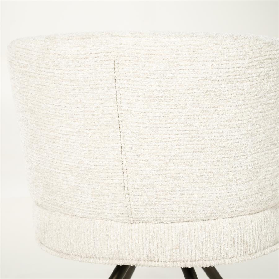 Draaibare Eetkamerstoel Jayson - Beige - Afbeelding 10