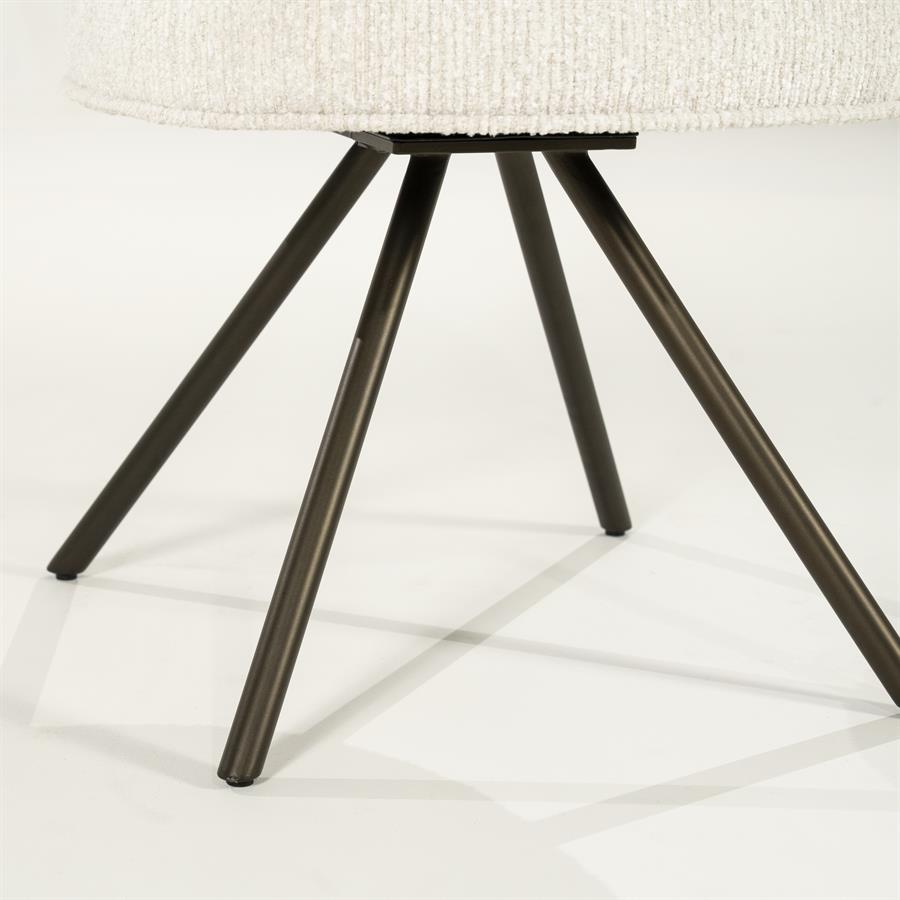 Draaibare Eetkamerstoel Jayson - Beige - Afbeelding 11