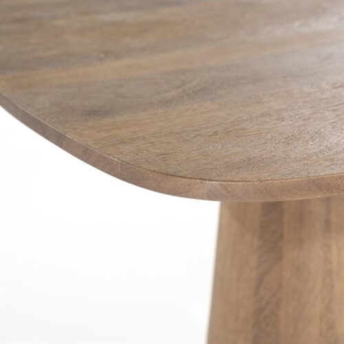 Bartafel Aron Mangohout 80 x 80cm Lichtbruin - Afbeelding 3