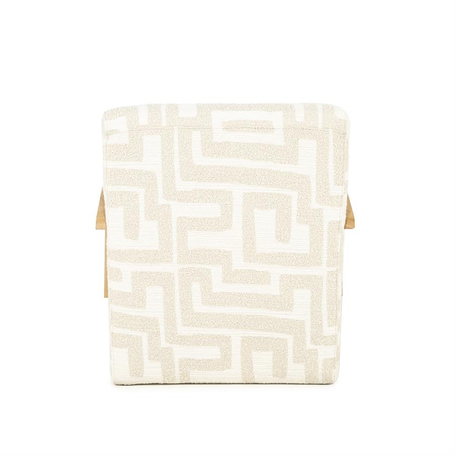 Fauteuil Olek Graffic Bouclé - Beige - Afbeelding 6