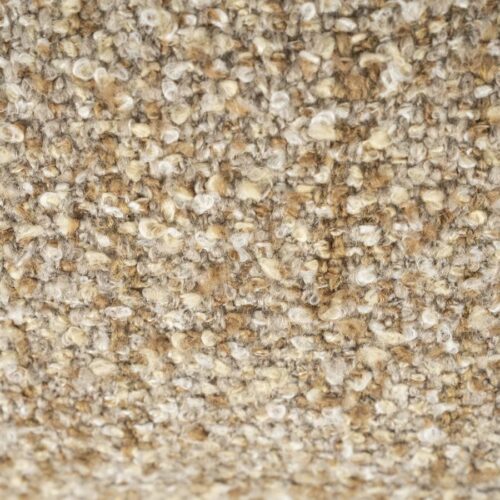 Fauteuil Reza Bouclé en bruin eikenhout - Taupe - Afbeelding 12