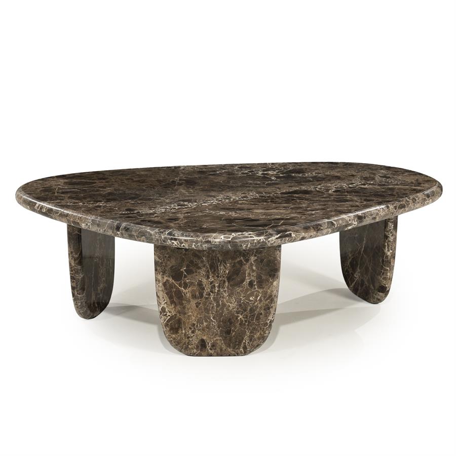 Organische Salontafel Devin Marmer 100 x 85 cm