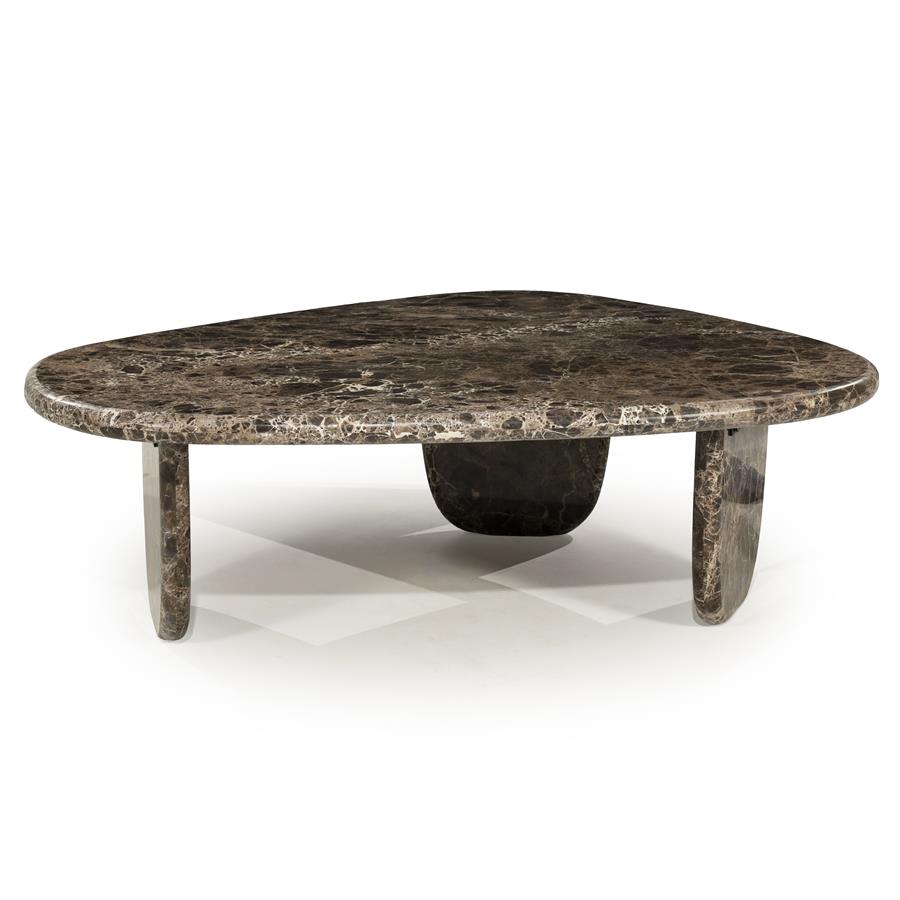 Organische Salontafel Devin Marmer 100 x 85 cm - Afbeelding 2