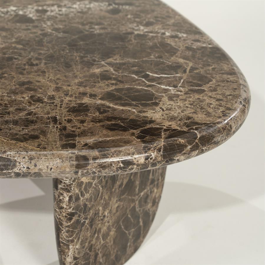 Organische Salontafel Devin Marmer 100 x 85 cm - Afbeelding 3
