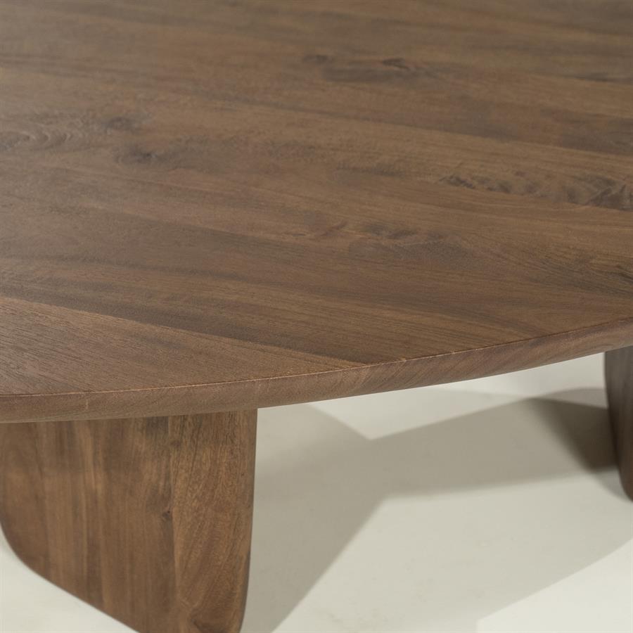 Organische Salontafel Maud Mangohout 100 x 85cm - Lichtbruin - Afbeelding 3