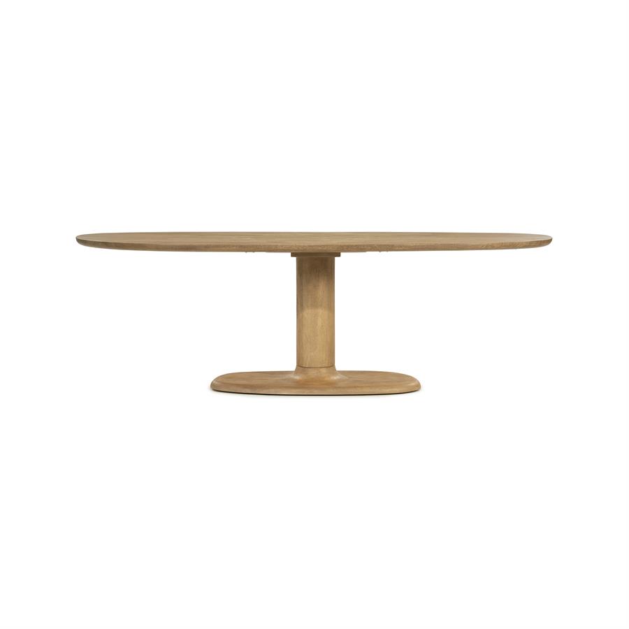 Deens Ovale Eettafel Coco Mangohout 240 x 110 cm - Naturel