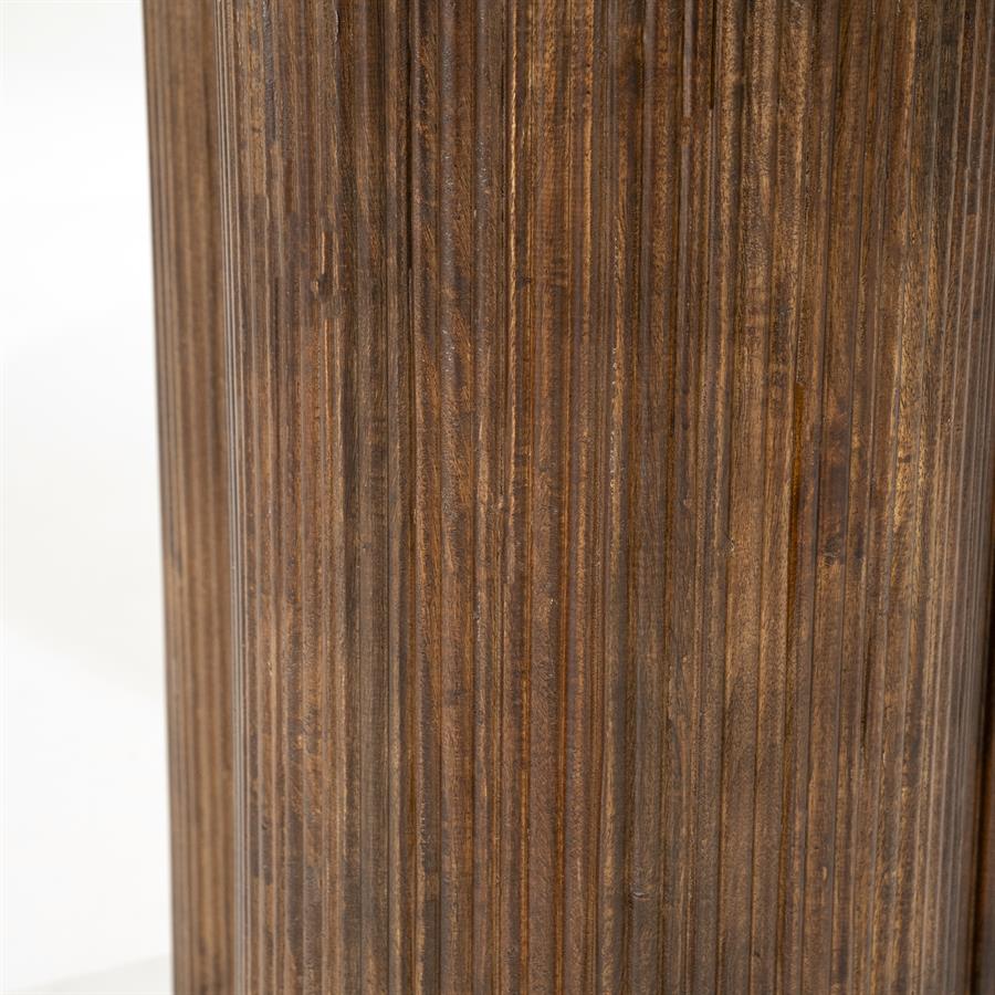 Ronde Eettafel Xanni Marmer en Mangohout 130cm - Afbeelding 5