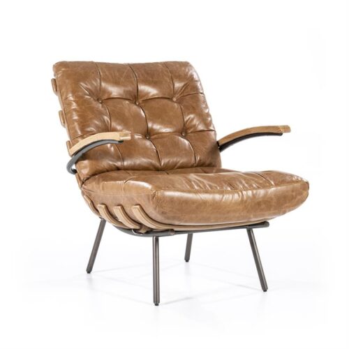 Fauteuil Bastiaan - cognac java leder - Afbeelding 3