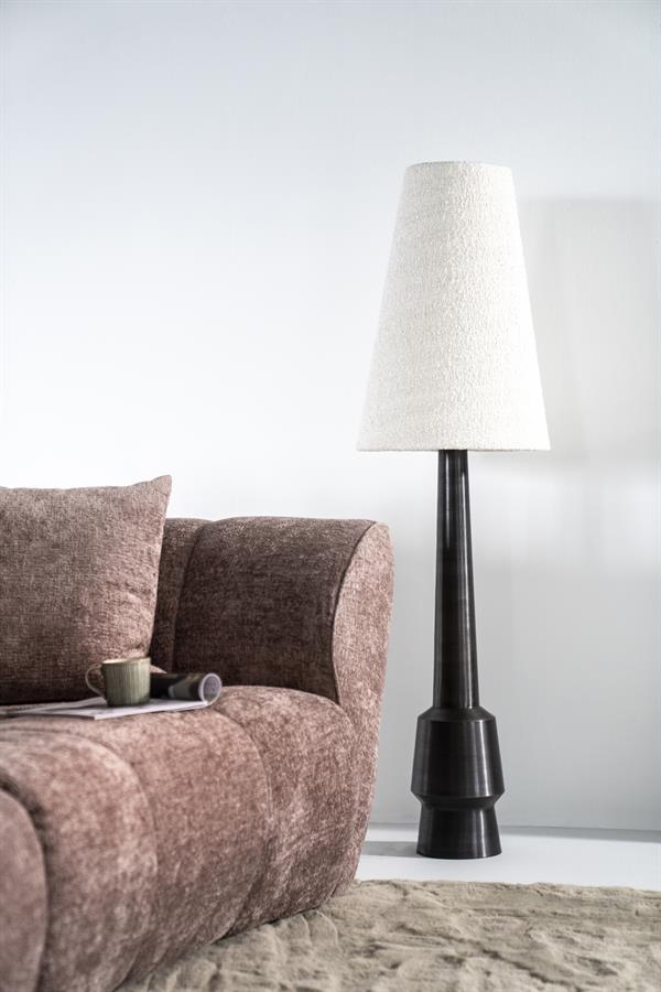 Vloerlamp Dawn Bouclé en metaal 146cm - Afbeelding 10