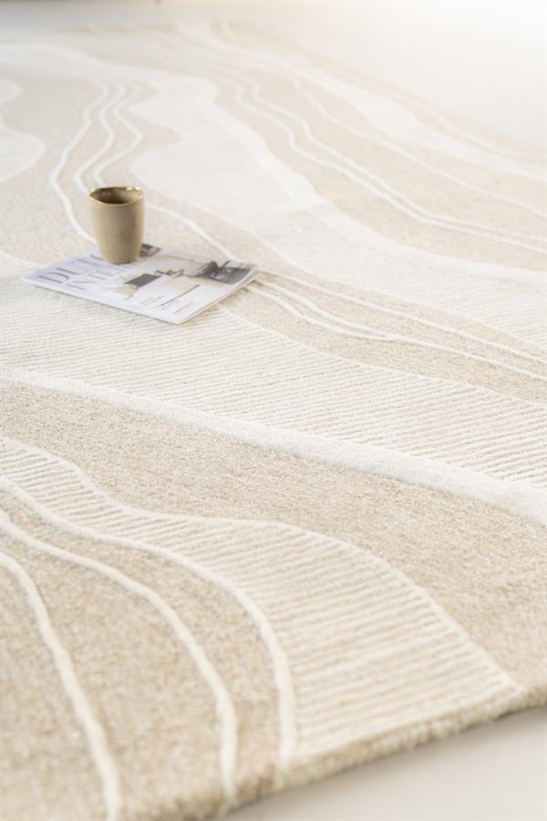 Vloerkleed Soil - Beige 160x230cm - Afbeelding 9