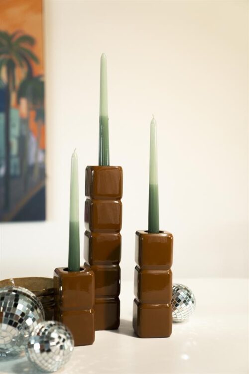 Kaarshouder Cube set van 3 stuks - Mustard - Afbeelding 11
