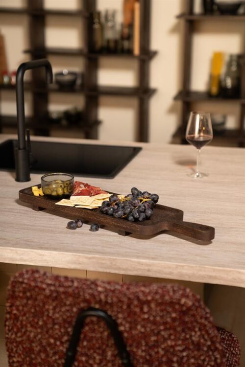 Serveerplank Plancha Mangohout 74 cm - Bruin - Afbeelding 11