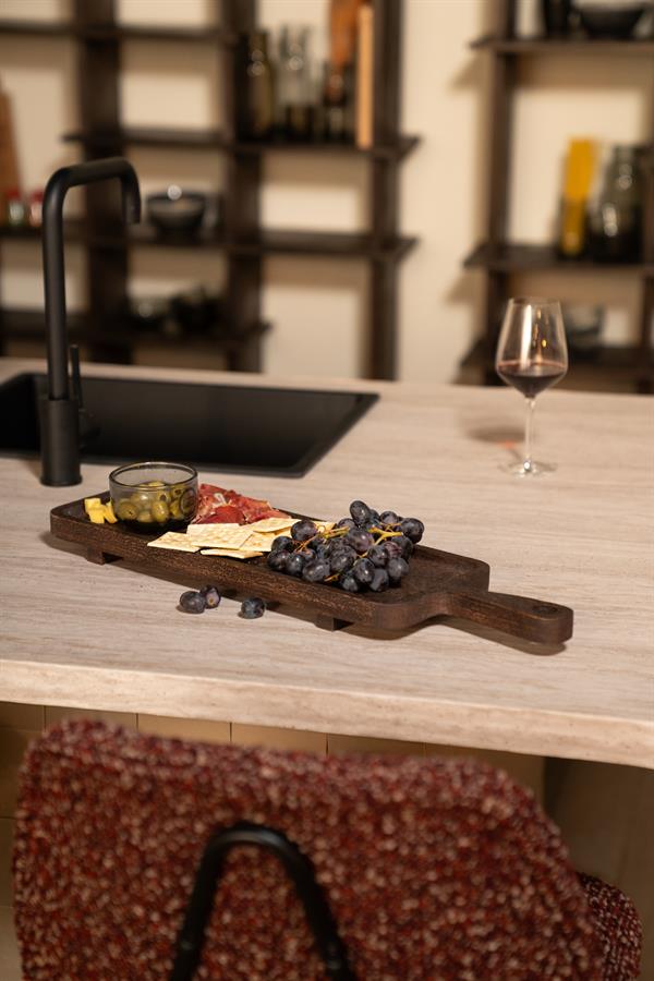 Serveerplank Plancha Mangohout 74 cm - Bruin - Afbeelding 11