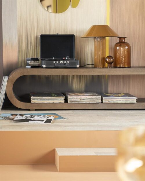 TV-meubel Elora Mangohout 200cm - Bruin - Afbeelding 16