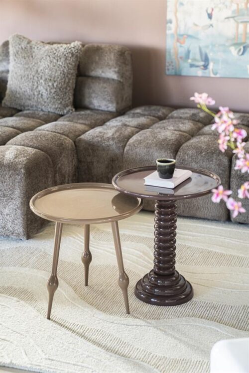 Ronde Bijzettafel Birdy 47cm - Bruin - Afbeelding 12