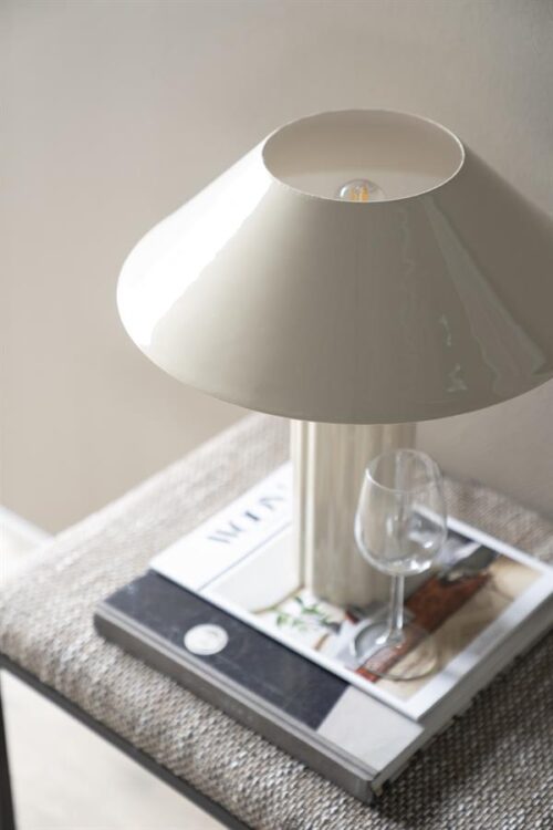 Tafellamp Pallas - Beige - 44 cm Hoog - Afbeelding 9
