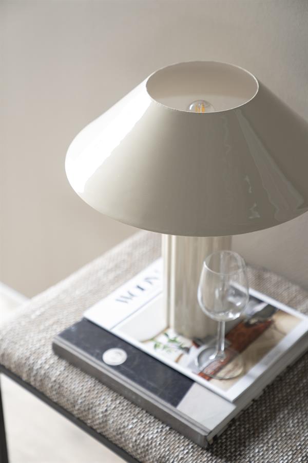 Tafellamp Pallas - Beige - 44 cm Hoog - Afbeelding 9