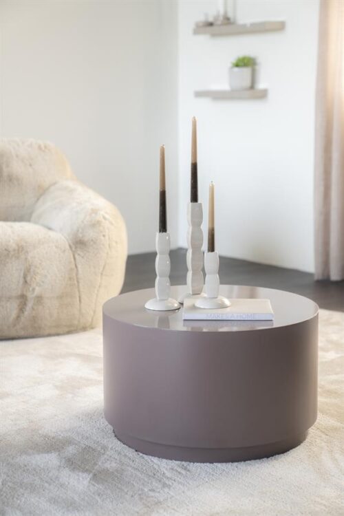 Salontafel Mesita 60cm - Donker Taupe - Afbeelding 11