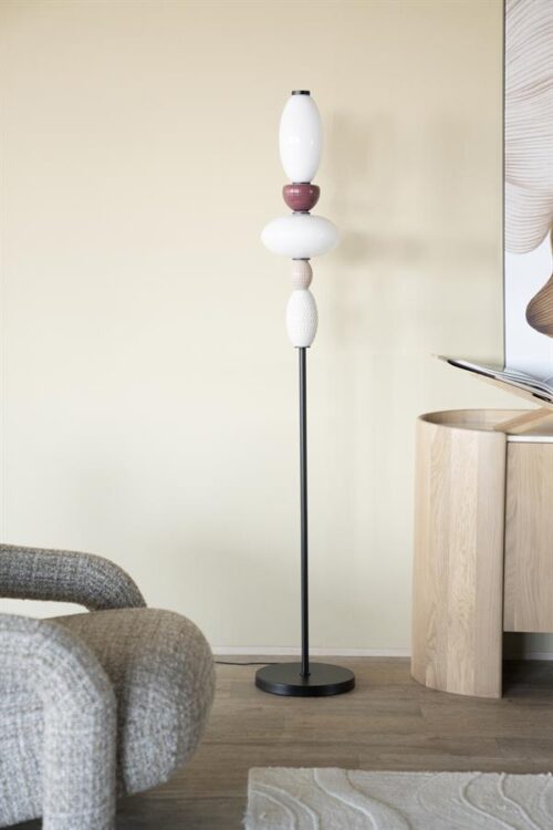 Vloerlamp Garca Keramiek en glas - 163cm hoog - Afbeelding 3