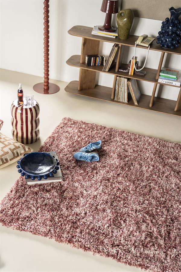 Vloerkleed Mixi kleur Burgundy - 160x230 cm - Afbeelding 8
