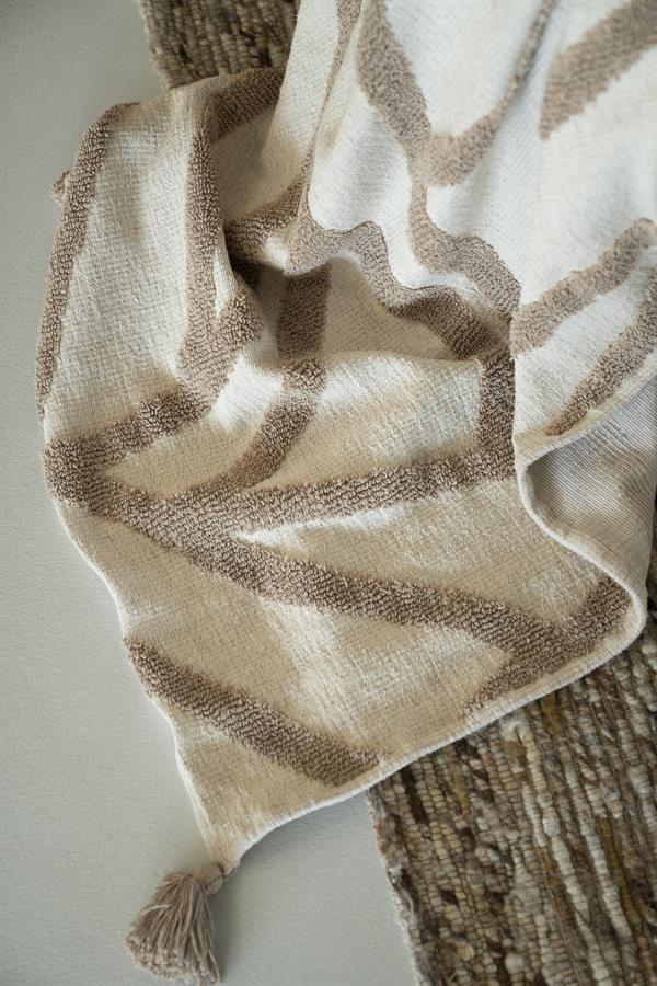 Plaid Majani 170 x 130 cm - Taupe - Afbeelding 9