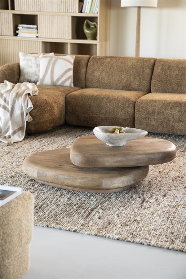Organische Salontafel Kabo Mangohout - Naturel - Afbeelding 16