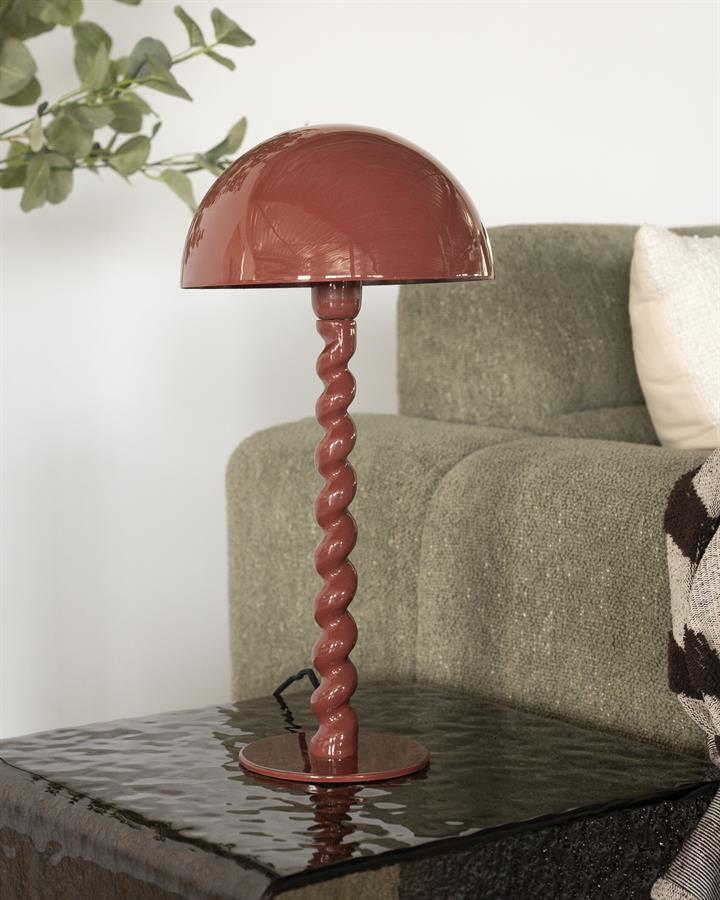 Tafellamp Luox 50cm hoog - Koraal Rood - Afbeelding 8