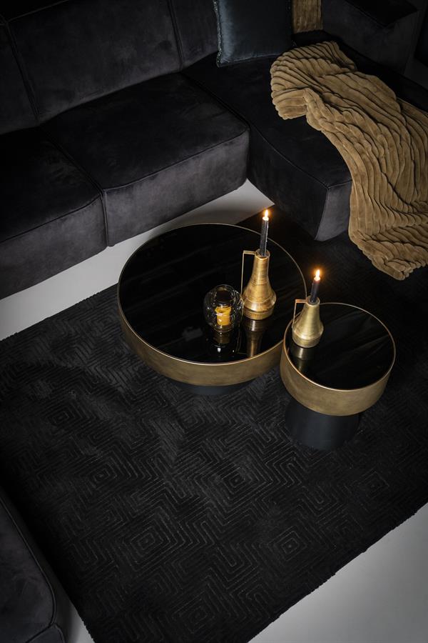 Salontafel Bunga groot - zwart/goud - Afbeelding 20