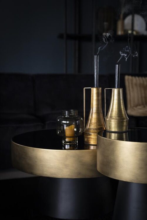 Salontafel Bunga groot - zwart/goud - Afbeelding 21