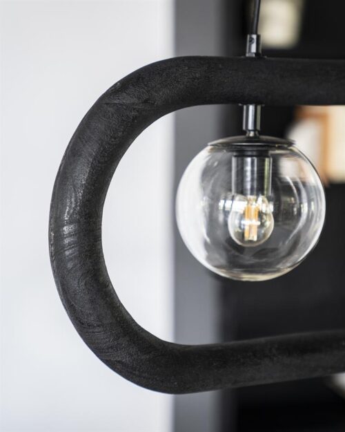 Hanglamp Eris 2 lampen - Zwart - Afbeelding 9