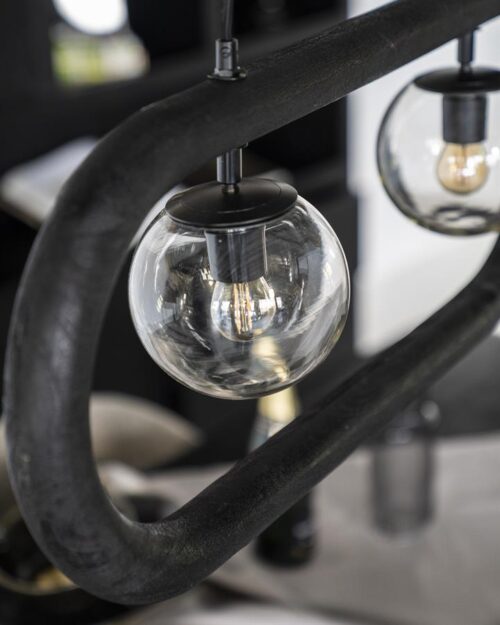 Hanglamp Eris 2 lampen - Zwart - Afbeelding 10