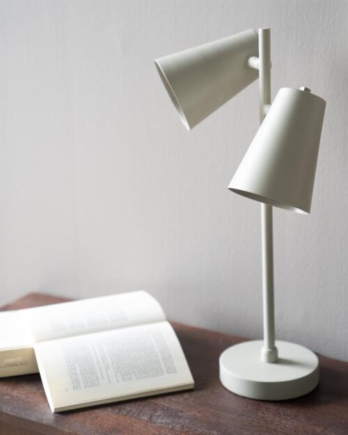 Tafellamp Cole 2 lampen - Beige - Afbeelding 12