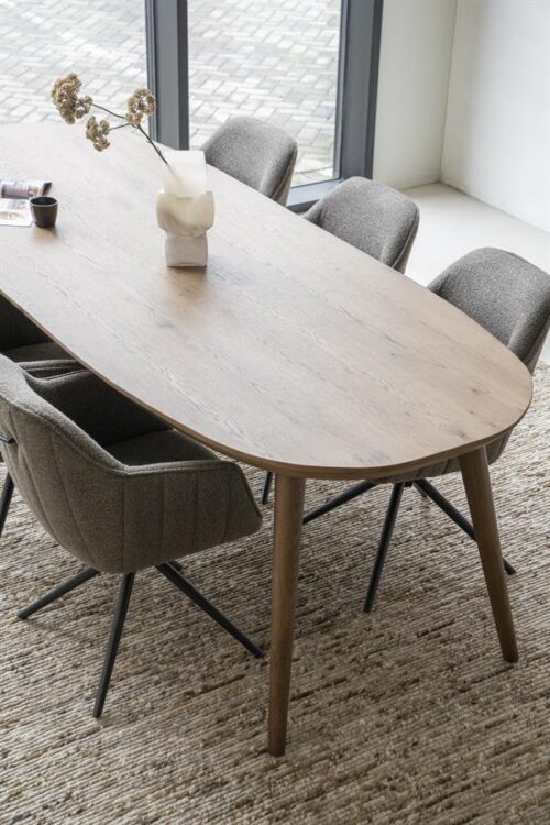Deens Ovale Eettafel Elijah 300 x 100cm - kleur Bruin - Afbeelding 17