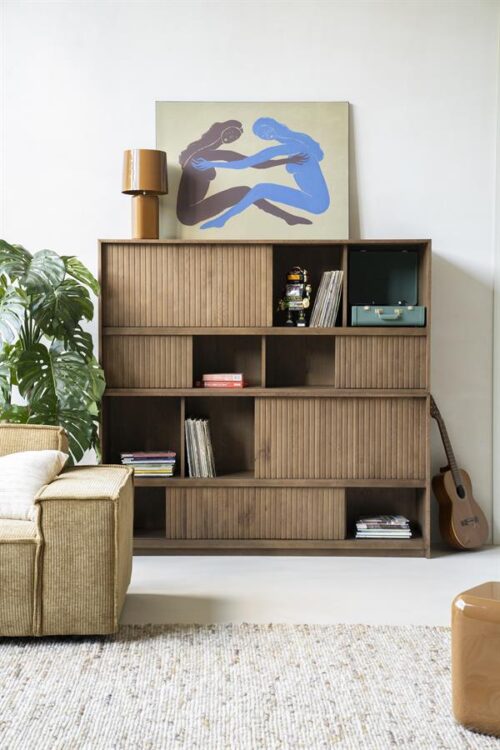 Boekenkast Milo Eikenhout en Eiken fineer 180 x 173 cm - Bruin - Afbeelding 19