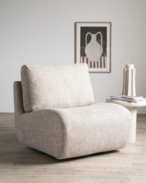 Draaibare Fauteuil Lucia - Taupe - Afbeelding 33