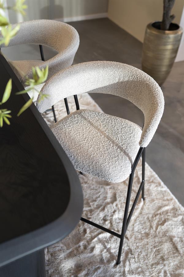 Barkruk Luka Bouclé - taupe (zithoogte 68cm) - Afbeelding 19