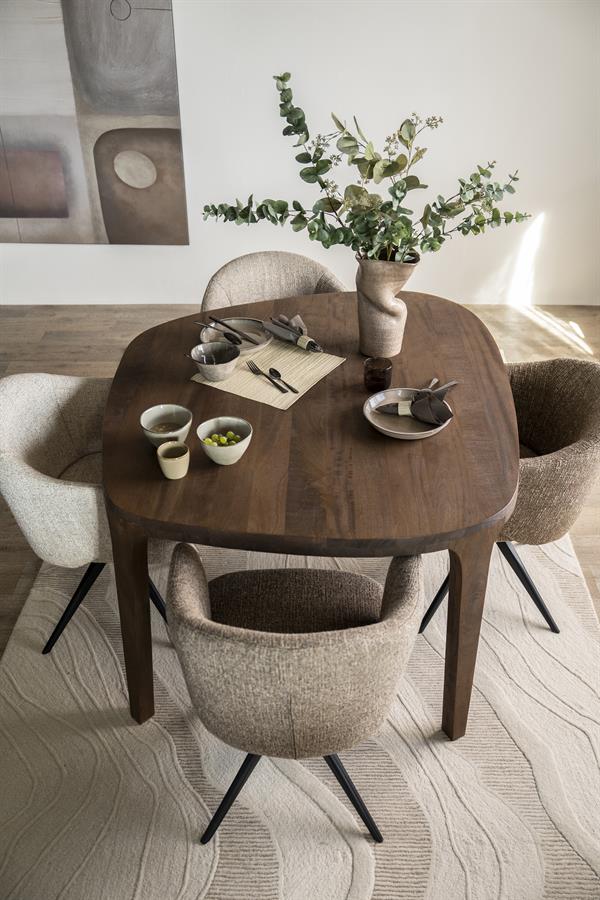 Organische Eettafel Taylor Mangohout - 140 cm - Afbeelding 37
