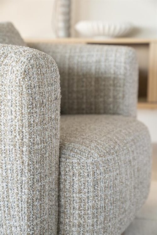 Draaifauteuil Jordan Grove Bouclé - Taupe - Afbeelding 38