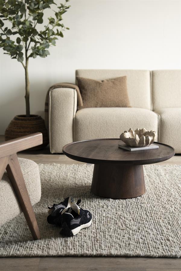 Ronde Salontafel Ron Mangohout 80 cm - Bruin - Afbeelding 19