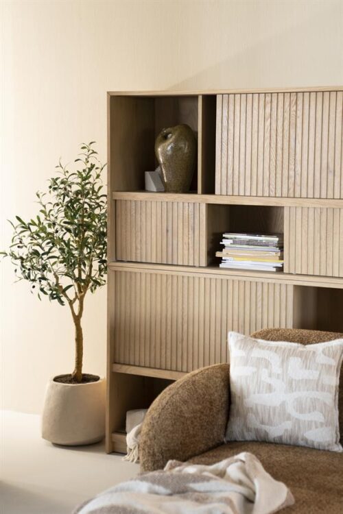 Boekenkast Milo Eikenhout en Eiken fineer 180 x 173 cm - Naturel - Afbeelding 20