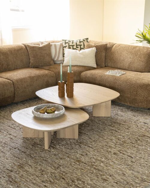 Salontafel Stef 100 x 100 cm - Naturel - Afbeelding 24