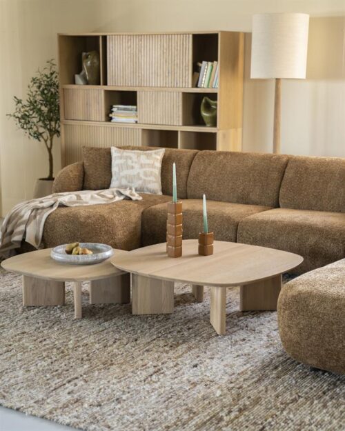 Salontafel Stef 100 x 100 cm - Naturel - Afbeelding 25