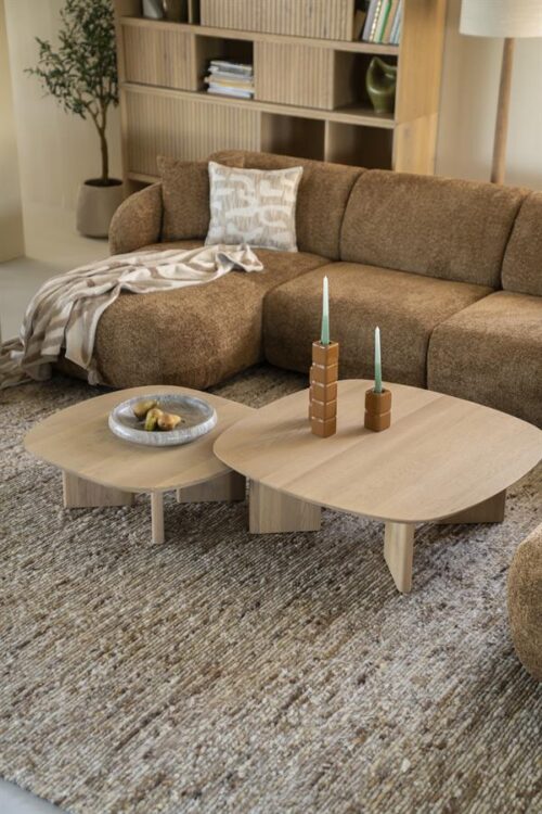 Salontafel Stef 100 x 100 cm - Naturel - Afbeelding 26