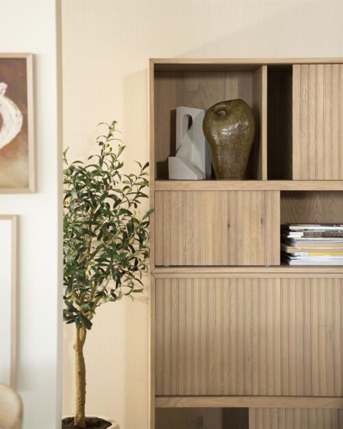 Boekenkast Milo Eikenhout en Eiken fineer 180 x 173 cm - Naturel - Afbeelding 23