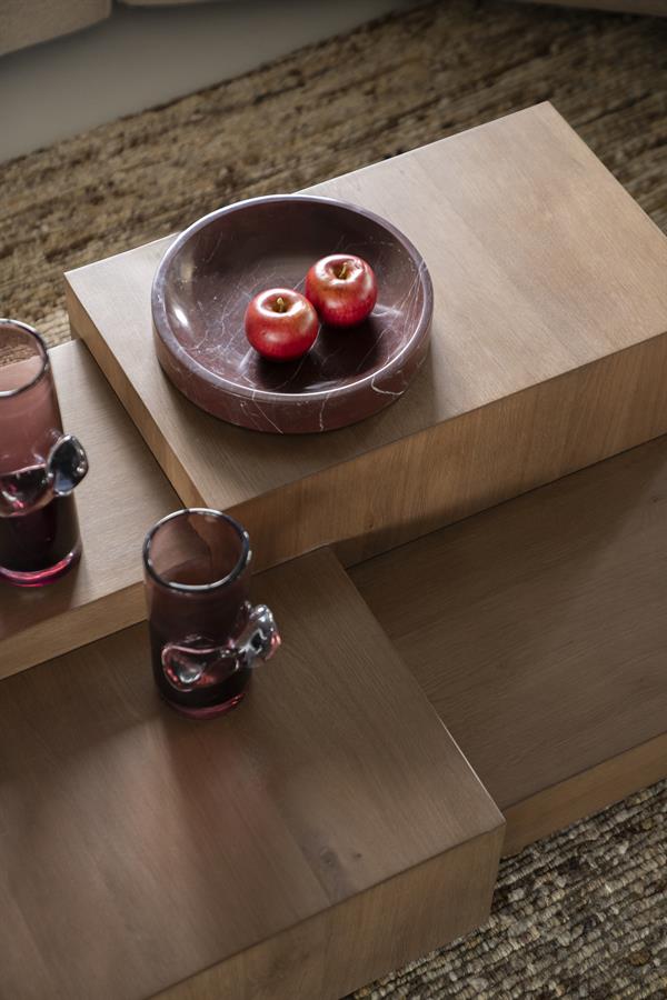 Rechte Salontafel Quinten - bruin 140 x 75 cm - Afbeelding 27