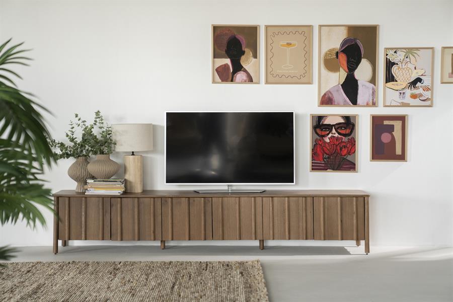TV meubel Jake Eikenhout 264 cm - bruin - Afbeelding 13