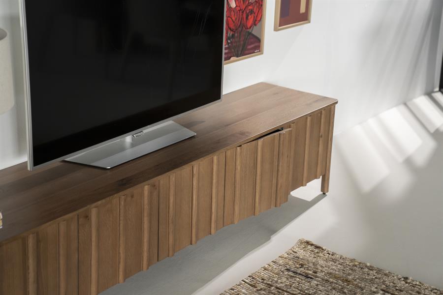 TV meubel Jake Eikenhout 264 cm - bruin - Afbeelding 18